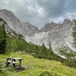 Rastbank auf dem Gamssteig