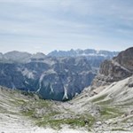 Atemberaubendes Dolomitenpanorama auf dem Weg zur Puezhütte