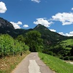 Vor uns erheben sich die Hammerwand und die Völsegger Spitze