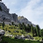 Zu Füßen der Villnösser Geisler in Richtung Panascharte