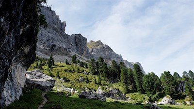 Zu Füßen der Villnösser Geisler in Richtung Panascharte
