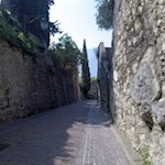 On the last stretch of the bike path there is a paved narrow street just before Torbole