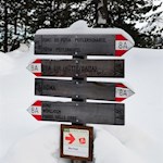 Der Wanderweg Nr. 8A lädt auch im Winter zum Wandern ein 