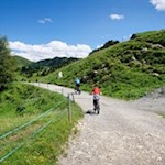 The path to the Mahlknechthütte mountain hut is also very popular with mountain bikers