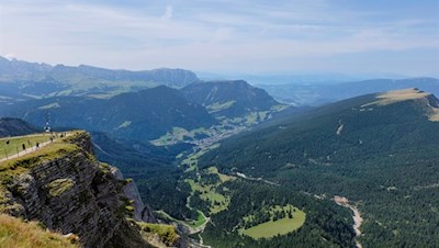 Vista dalla Seceda a Ortisei