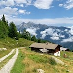 Vom Holzer Hof kann man auch dem breiten Wanderweg zur Weizgruberalm folgen