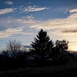 Abendstimmung am Lajener Wetterkreuz