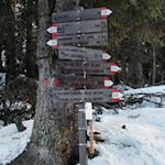 Unsere Wanderung ist bestens ausgeschildert