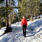 Some shorten the hike on the narrow trails 