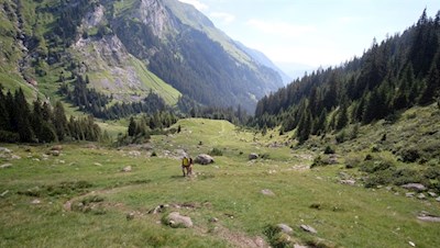 Der abgeschiedene Anstieg zur Klammalm