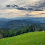 Abendstimmung auf der Messnerjoch Hütte 