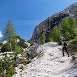 Im steten Anstieg zur Auronzohütte