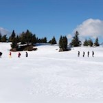 Die weitläufige Rodenecker Alm erfreut sich auch im Winter großer Beliebtheit