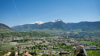 Aussichtspunkt auf dem Marlinger Waalweg