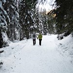 Traute Winterwanderung in Villnöss