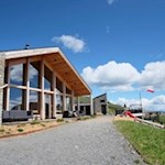 Unsere Wanderung beginnt am modernen Bergrestaurant Pichlberg