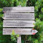 Die Wanderung zur Contrin Schwaige ist gut ausgeschildert