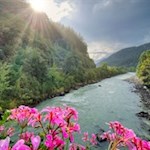 Der Römerweg führt bei Kiens über die Rienz