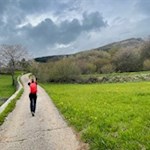 At the beginning of the hike to monte Stivo