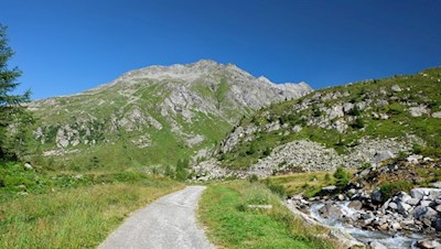 Vor der Kulisse des Pfaffennock zur Göge Alm
