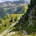 Der Rückweg vom Rammelstein erfolgt auf dem Hinweg 