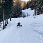 Abfahrt von der Sattelbergalm