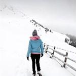 Der Weg zur Ochsenalm ist manchmal so gut ausgetreten, dass es keiner Schneeschuhe bedarf