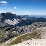 Gipfelblick auf die Villnösser Geisler