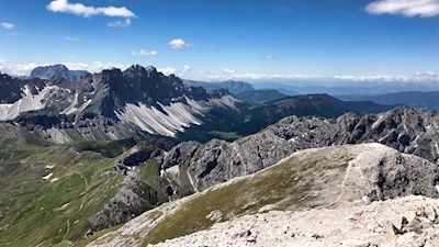 Gipfelblick auf die Villnösser Geisler