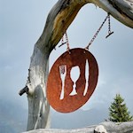 Die einladende Saraghes Hütte lädt zum kulinarischen Schmaus