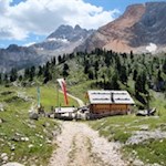 Die Rossalm am Fuße der Kleinen Gaisl