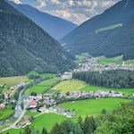 Unser Blick fällt auf das nunmehr tiefer liegende Luttach