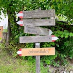 Unsere Wanderung ist bestens ausgeschildert