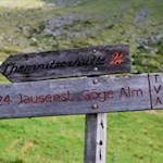 Die Wanderung zur Göge Alm ist gut ausgeschildert
