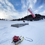 Rodelwanderung zur Glatsch Alm