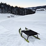 Am Beginn der Haunold Rodelbahn