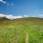 Durch sanfte Bergwiesen auf den Golfen