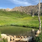 Teich vor der Gstatsch Schwaige