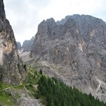 Die Langkofelgruppe ist das kleinste Massiv in den Dolomiten