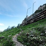 Schließlich trifft man erneut auf die Abfahrtspiste