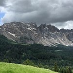 Blick auf den Latemar