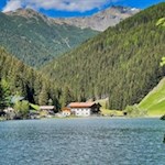 Durnholzer See mit der Hohen Scheibe im Hintergrund