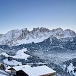 Auch auf dem Rückweg öffnen sich schöne Ausblicke auf den Latemar