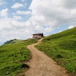 Die Saltnerhütte auf der Seiser Alm