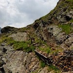 Gesicherte Passage auf dem Weg zur Teplitzer Hütte