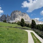 Blick von den Angelwiesen auf den Rosengarten