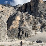 Der letzte Anstieg zur Schneehöhle