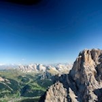 Auf dem Plattkofel erschließen sich imposante Ausblicke