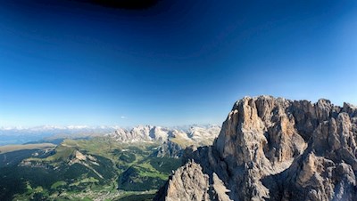 Auf dem Plattkofel erschließen sich imposante Ausblicke