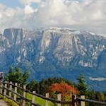Ausblick von Bad Siess auf dem sonnenverwöhnten Ritten